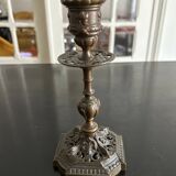 19th century bronze candle holder