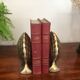 Pair of brass shell book clamps