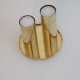 Pair of 1970 Scandinavian brass candlesticks