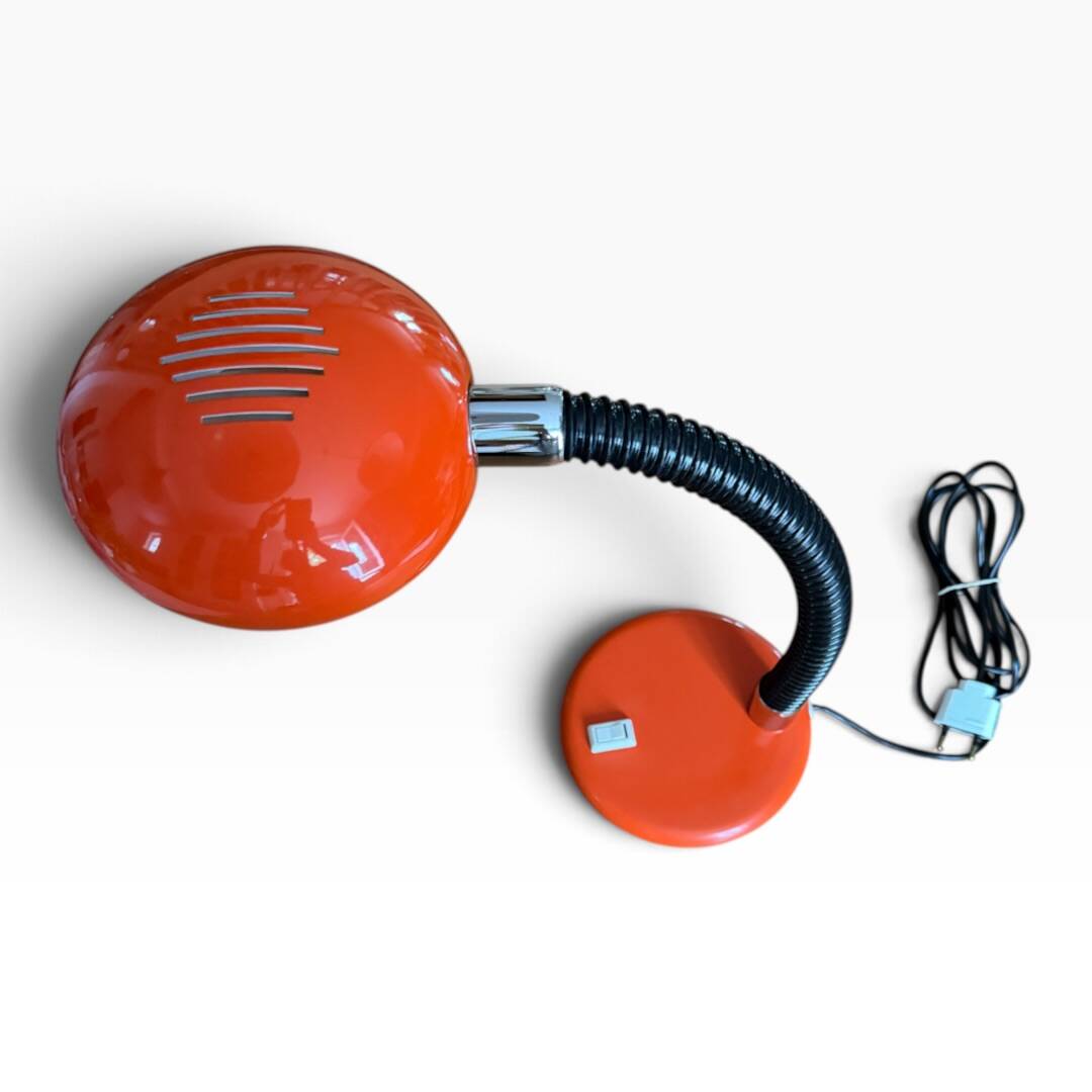 Space Age orange desk lamp – 1970s