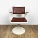 Space-Age vintage hairdresser's chair in resin and skai
