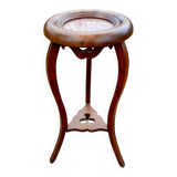 Wood and marble stool