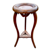 Wood and marble stool