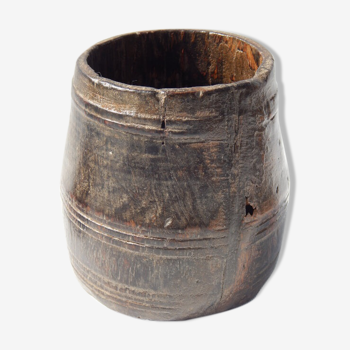 Pot measure Kerala old antique teak