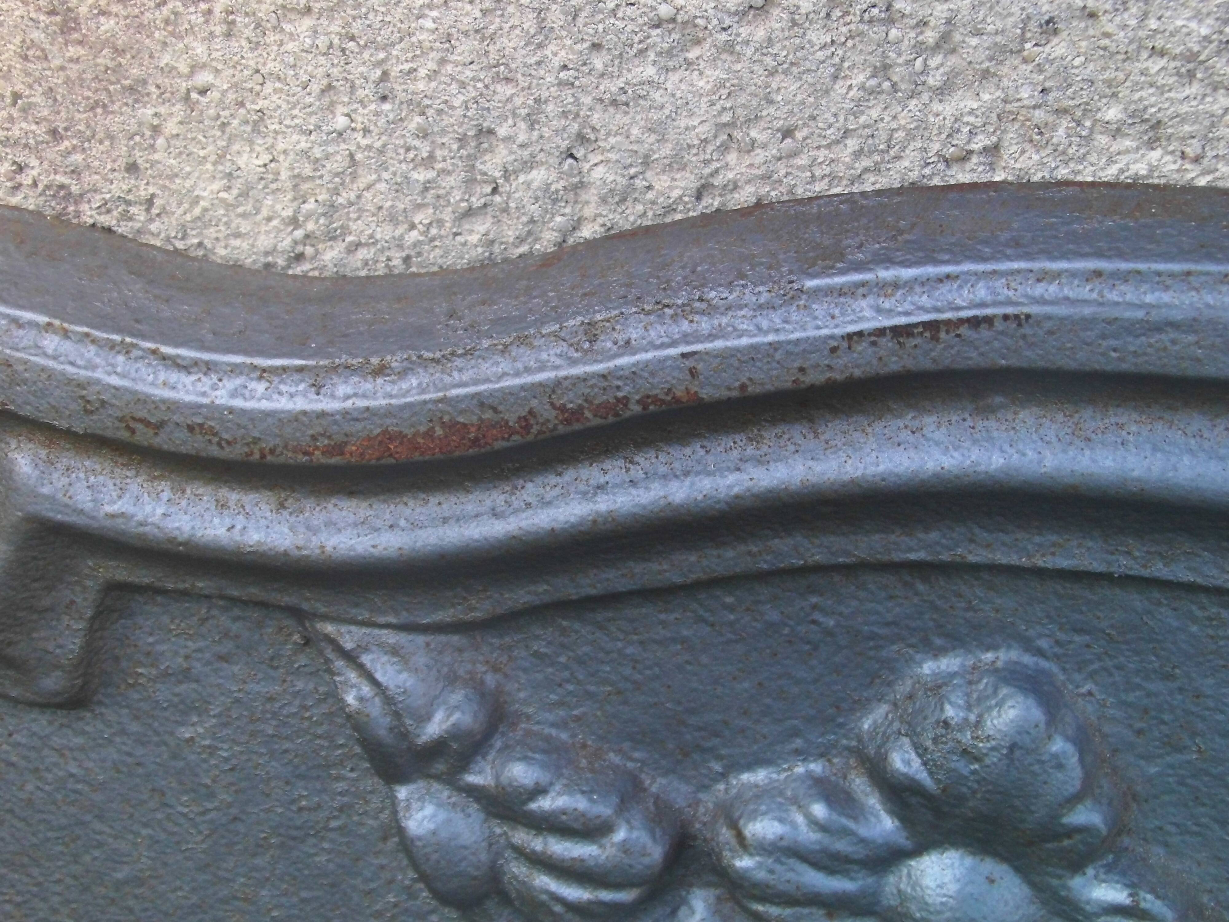 Stern art foundry crown fireplace plate
