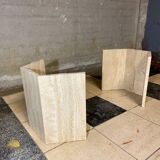 Travertine coffee table