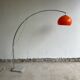 Lampadaire arc orange, design Italien 1970