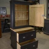 Petite Armoire à 2 tiroirs en sapin 1960