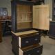 Small 2-drawer fir cabinet 1960