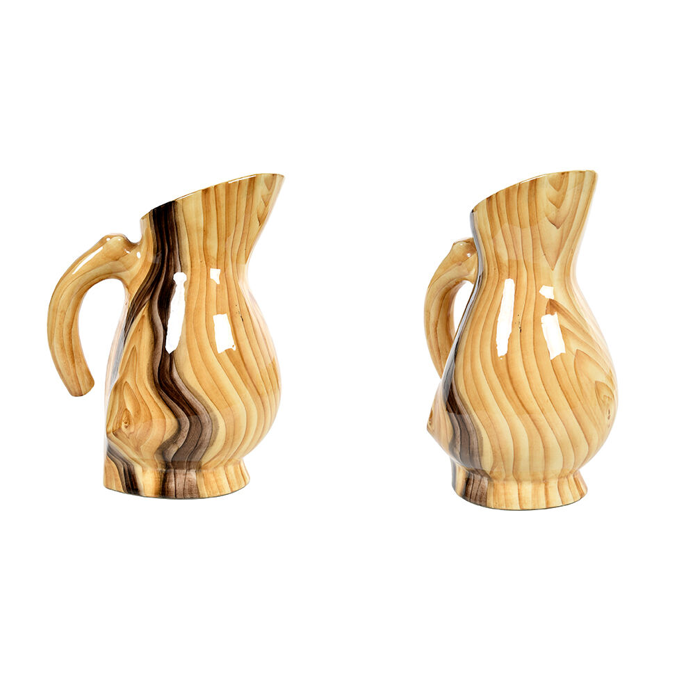 Colorful ceramic coffee set