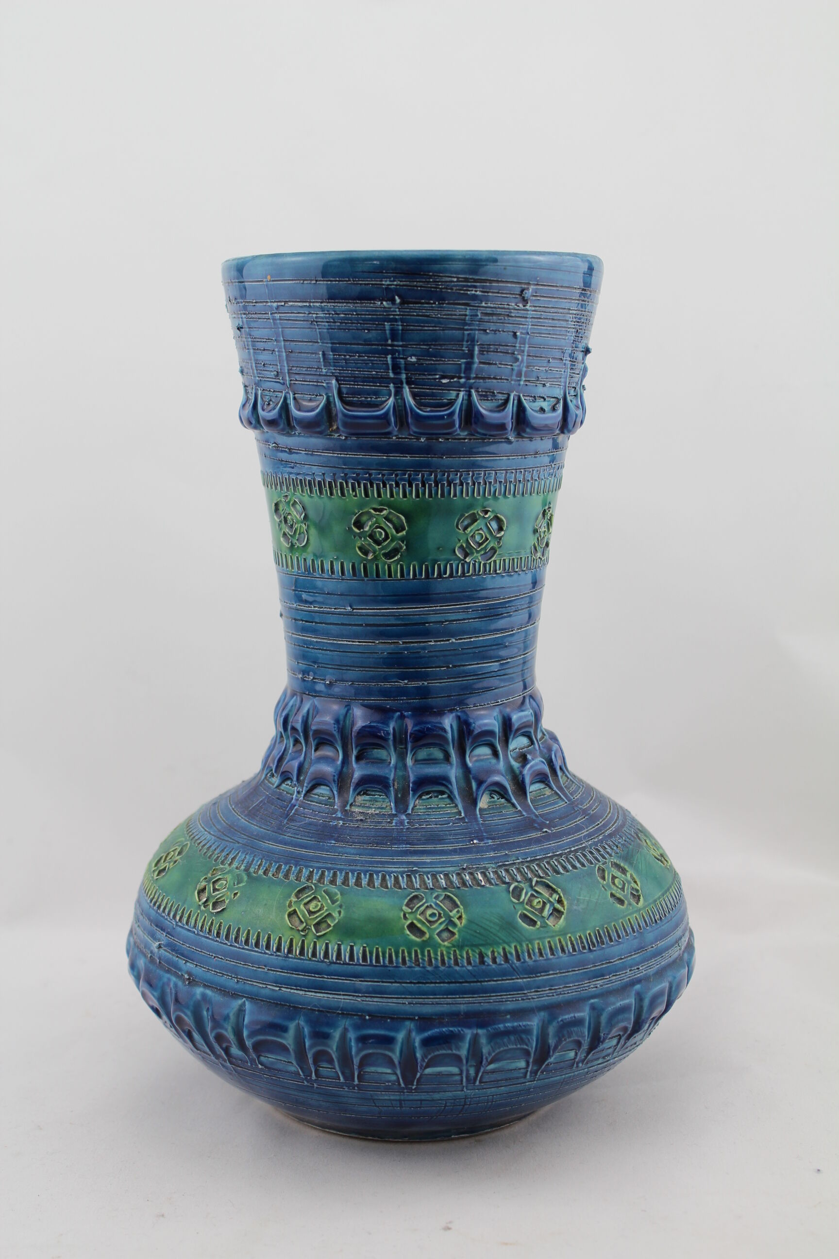 Aldo London Diamond 25cm for Bitossi Rimini Blue ceramic vase