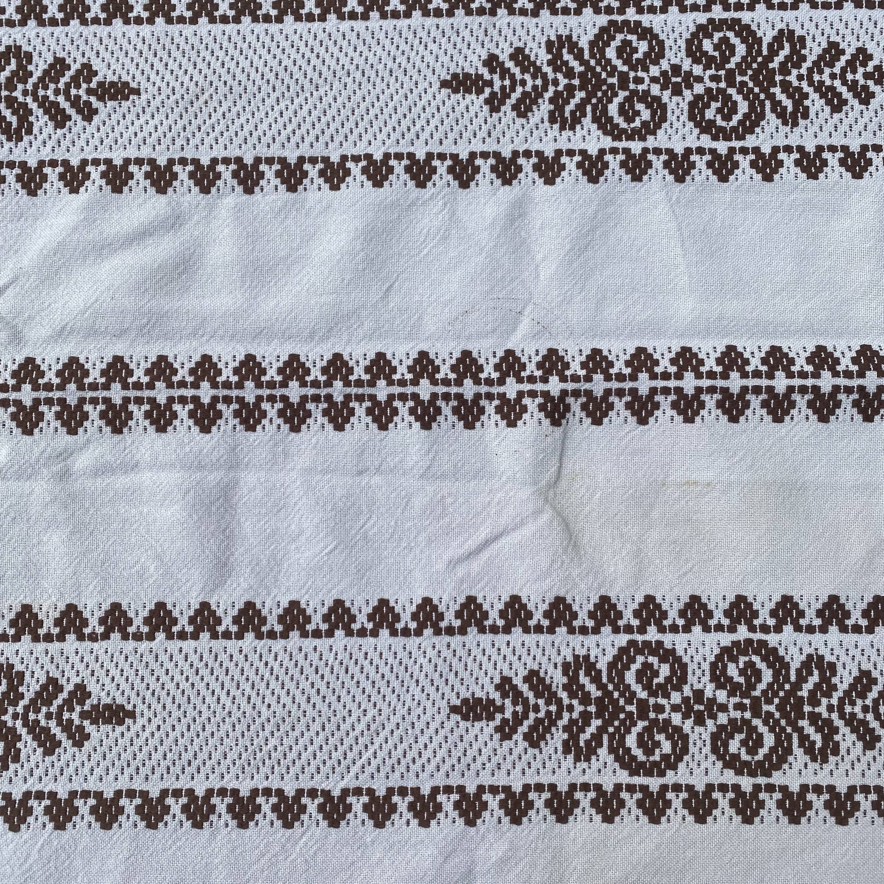 Vintage reversible rectangular tablecloth 140 X 180