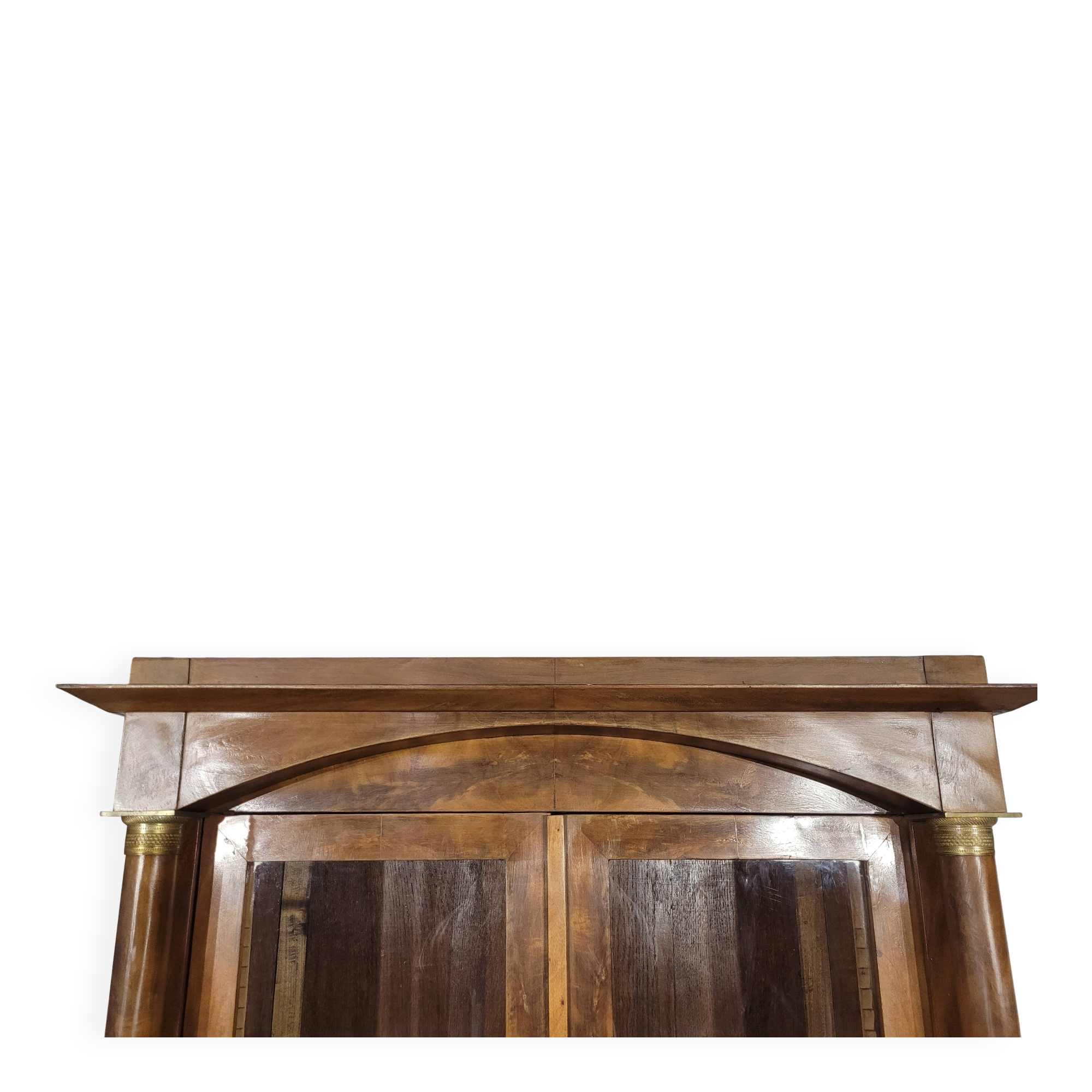 Petite bibliothèque empire en acajou