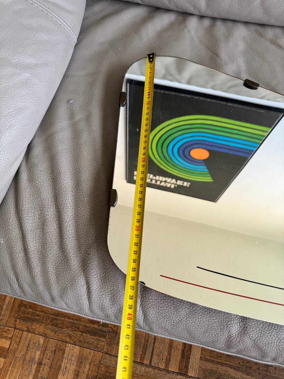 Miroir asymétrique vintage