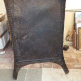 Riveted iron coffee table.