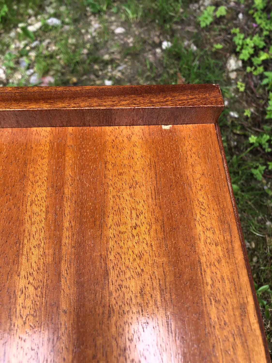 Pair of scandinavian vintage wood bedside tables