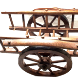 Attelage en bois chevaux jouet