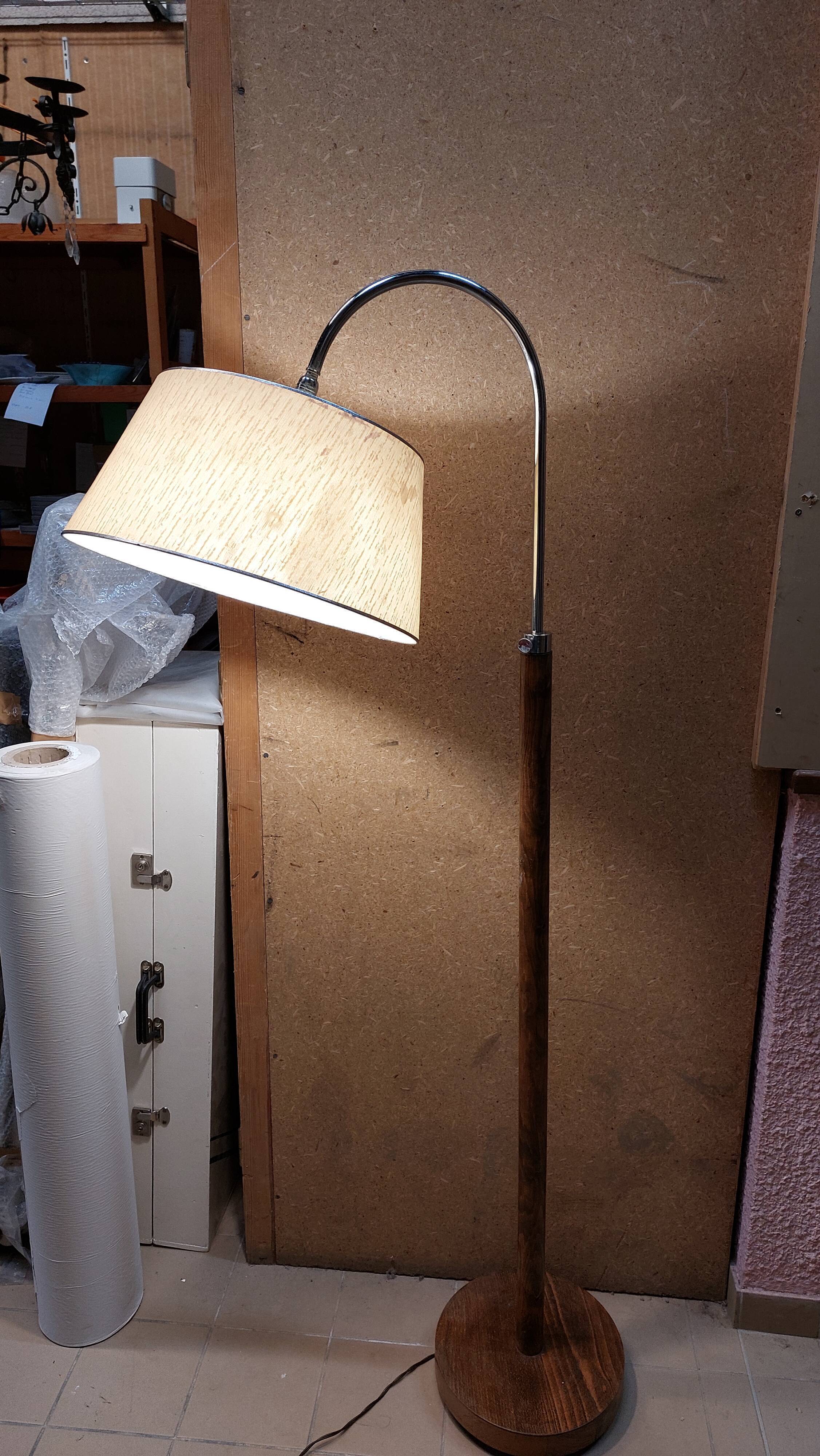 Vintage Reading Floor Lamp with adjustable height