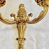2 anciennes appliques bronze style Louis XVI