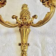 2 anciennes appliques bronze style Louis XVI