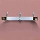 Vintage aluminum coat rack with three hooks