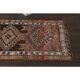1970s Vintage Turkish Handmade Wool & Cotton Orange Runner Rug 80x356