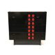Vintage black Brutalist bar cabinet / sideboard
