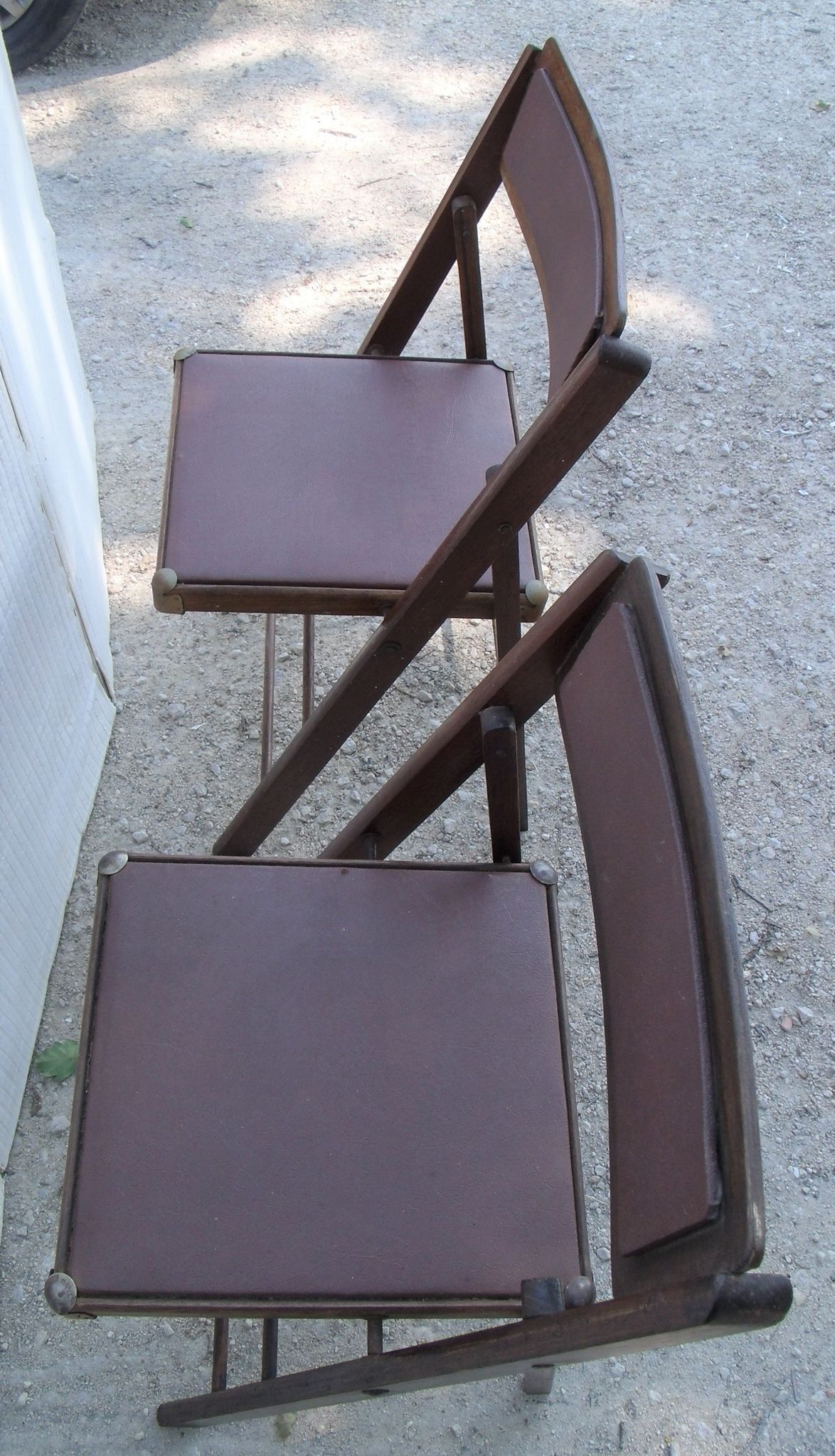 Set of 2 chairs wood folding american trump and skai