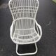 Fauteuil en osier blanc