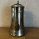 Ancienne cafetière à col de cygne en métal argenté – estampillée N.G.