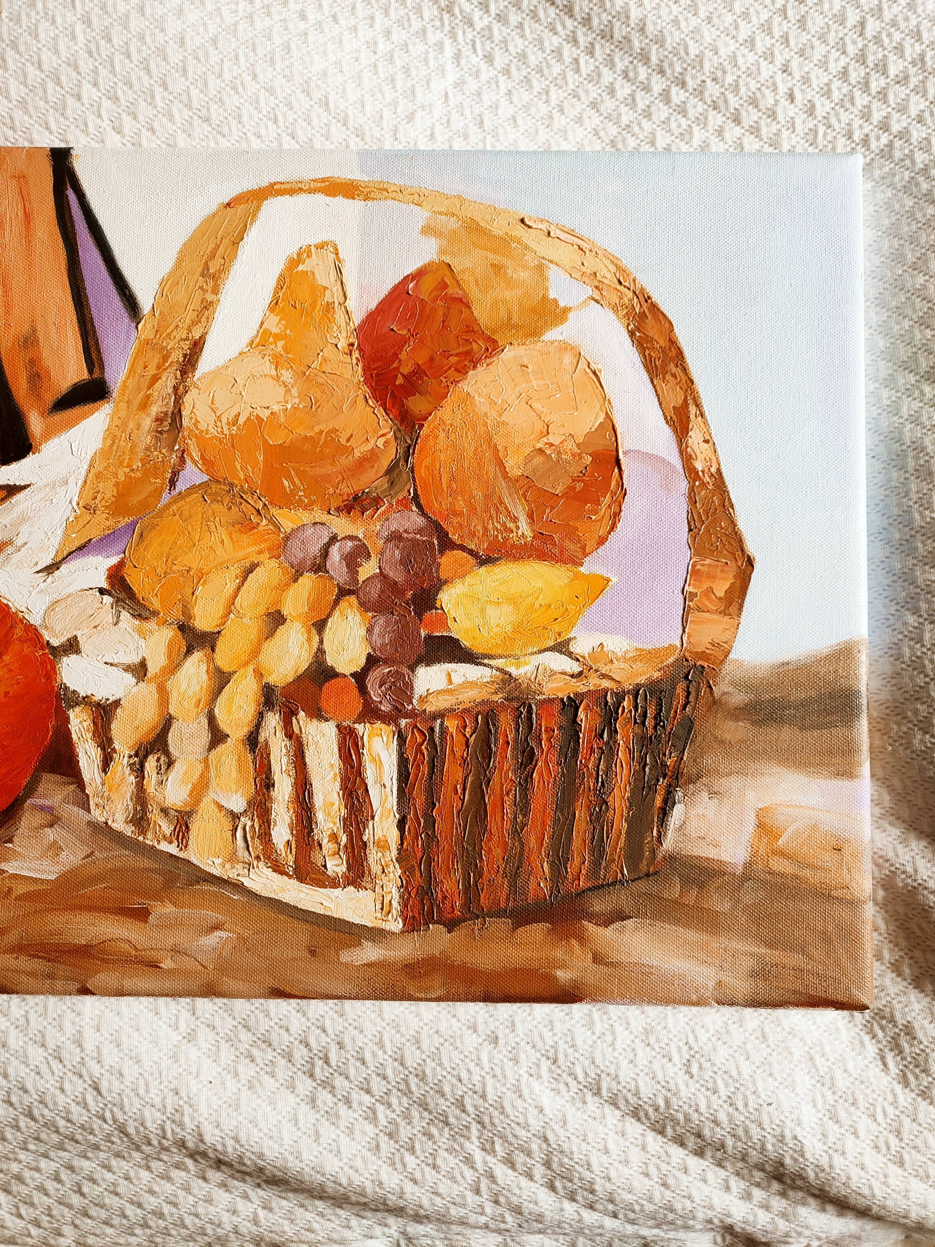 Contemporary still life, acrylic on canvas