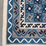 Rug in Blue and White Tones 181x90cm