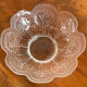 Crystal glass serving bowl