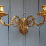 French Antique bronze piano wall candle sconce Art Nouveau stamped E MULLER