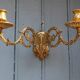 French Antique bronze piano wall candle sconce Art Nouveau stamped E MULLER