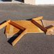 Brutalist style pine table from the 1970s.