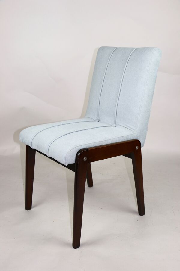 Ensemble de 4 chaises aga vintage par Józef Chierowski, 1970 fauteuil des années 1970, jaune Cor, design Reinhold Adolf