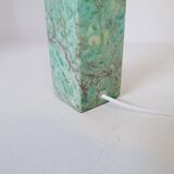 Mid-century green marble table lamp by Bergbom, Sweden, 1960s.