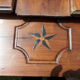 Old cabinet door with framing