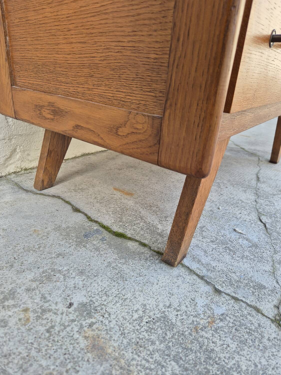 Commode vintage design pieds compas 1950s