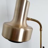 Scandinavian floor lamp gilded and black, 1970
