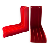 Pair of vinyl storage racks Boa Inter Holland from the 1970s.