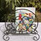 Vintage Magazine Rack - Twisted Wrought Iron Magazine or Vinyl Record Holder