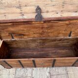 bench - teak chest from Burma with original fittings