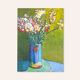 Floral stil life, oil on wooden plate, 40 x 55cm