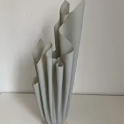 Vintage 1970 Athéna Georgia Jacob draped lamp grey mouse - 50 cm
