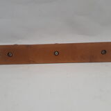 1970 vintage wooden coat rack 3 crochets