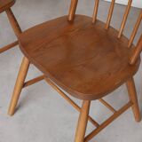 2 american walnut chairs