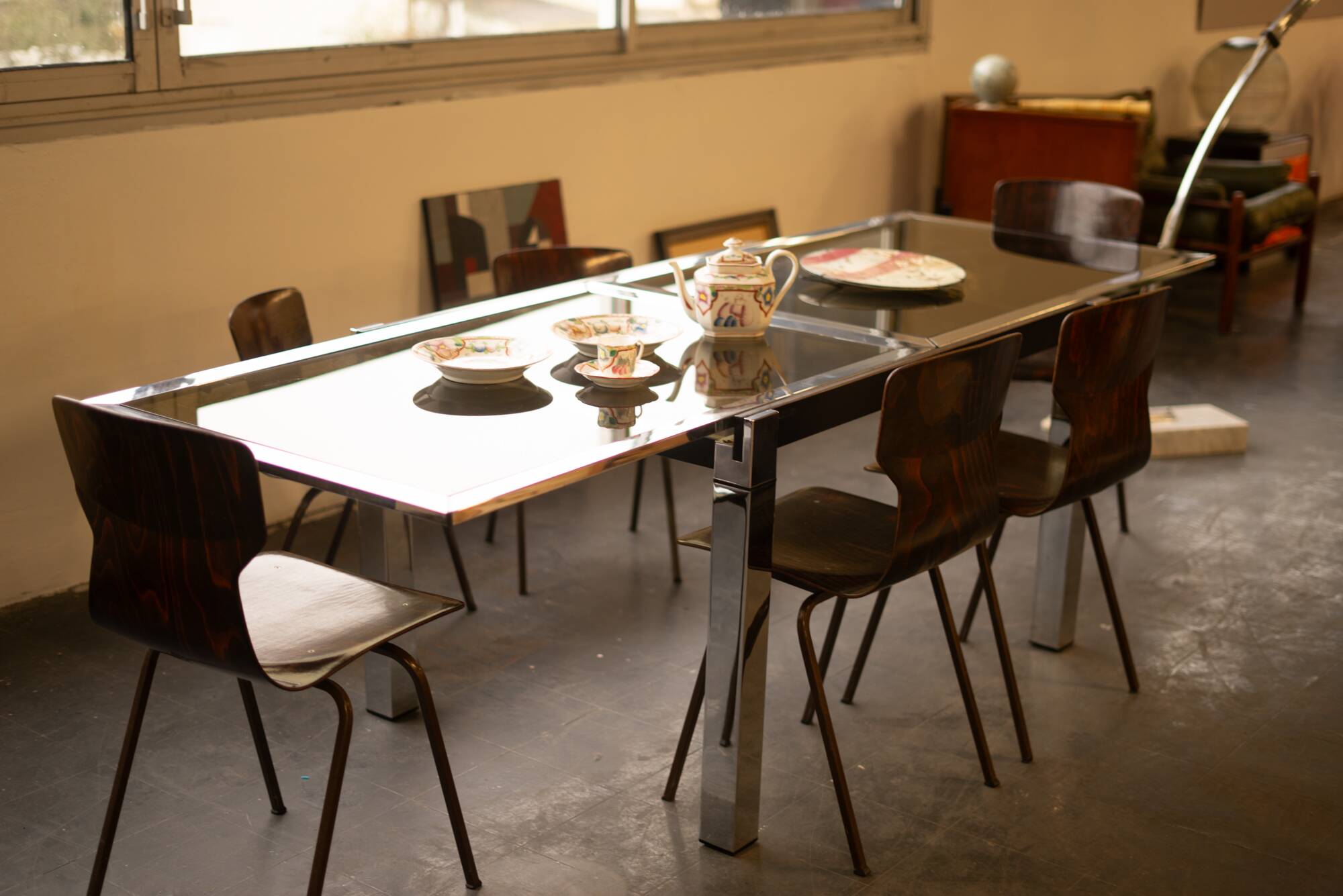 La metal furniture furniture paderno d. milan 1970