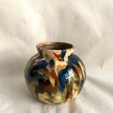 Vase in painted and glazed earth 30s